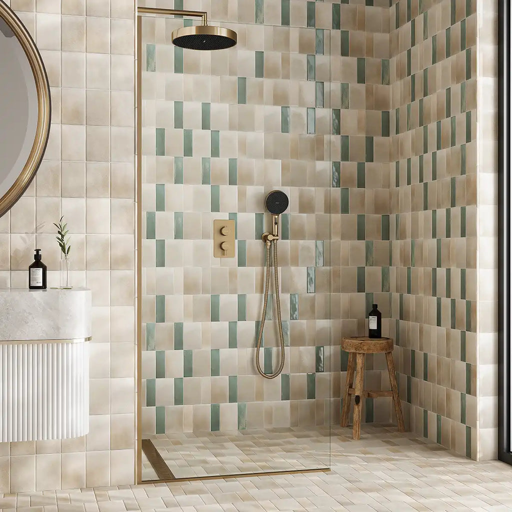 Calta Teal Gloss Porcelain Subway Tile 2x6 | Tile Club