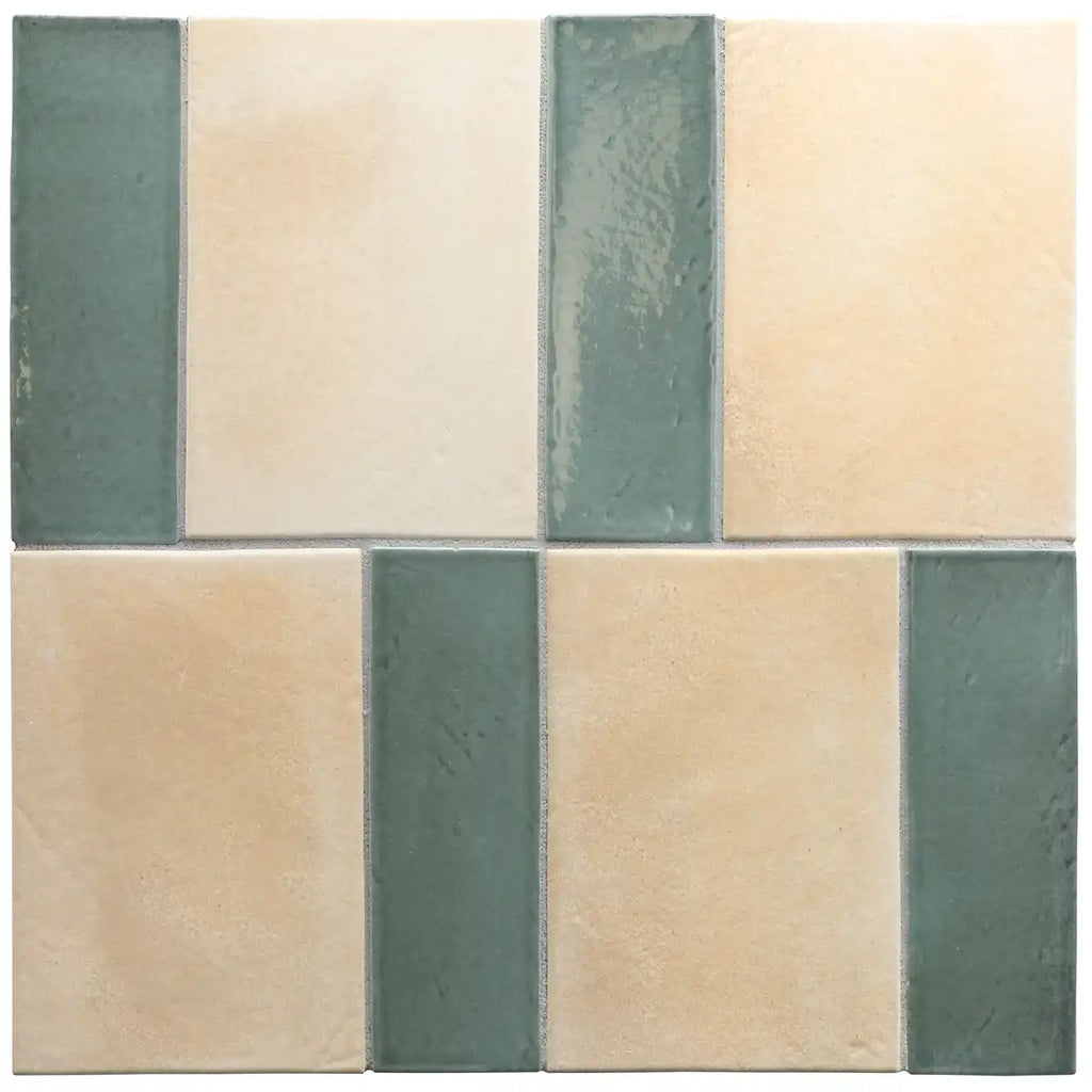 Calta Teal Gloss Porcelain Subway Tile 2x6 | Tile Club