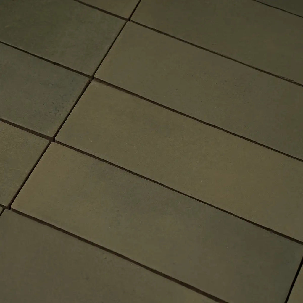 Calta Green Matte Porcelain Subway Tile 2x6 | Tile Club
