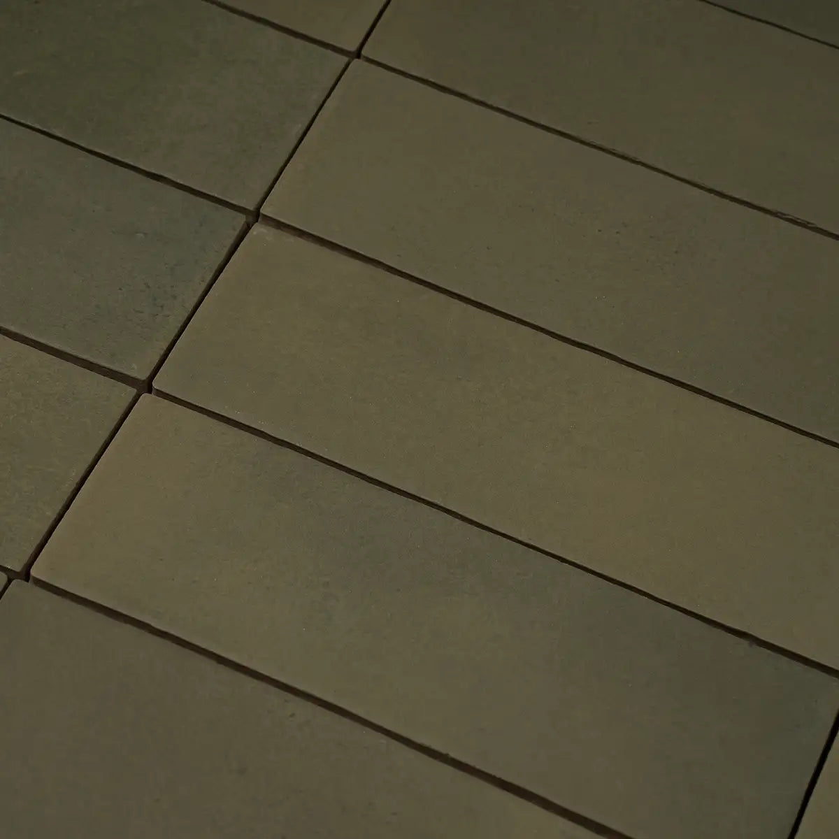 Calta Green Matte Porcelain Subway Tile 2x6 | Tile Club
