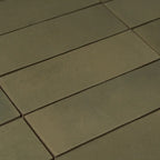 Calta Green Matte Porcelain Subway Tile 2x6 | Tile Club