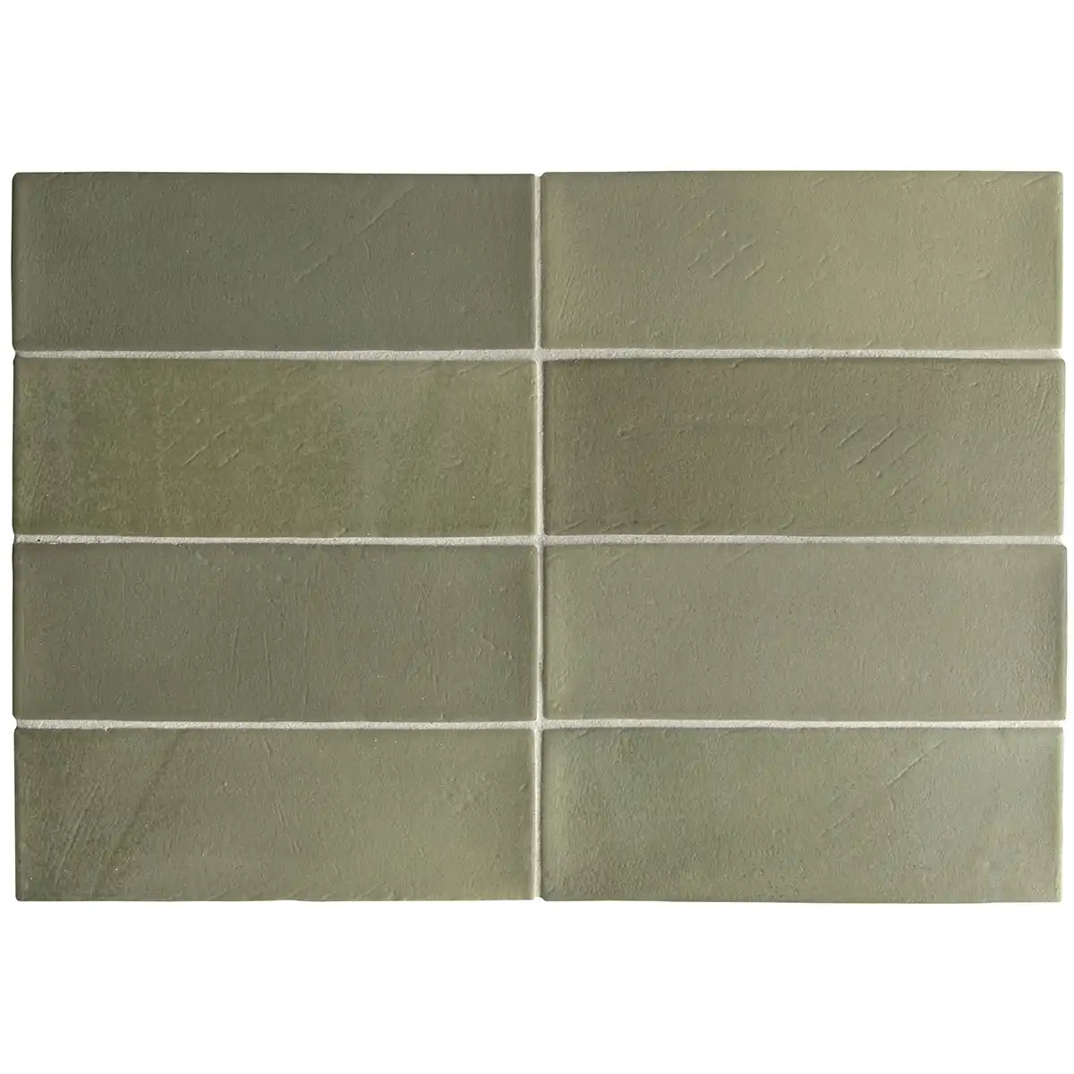 Calta Green Matte Porcelain Subway Tile 2x6 | Tile Club