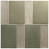 Calta Green Matte Porcelain Tile 4x6