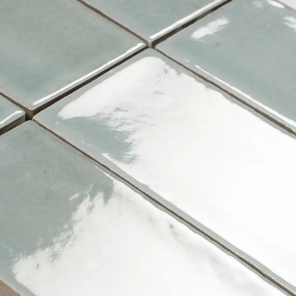 Calta Blue Gloss Porcelain Subway Tile 2x6 | Tile Club