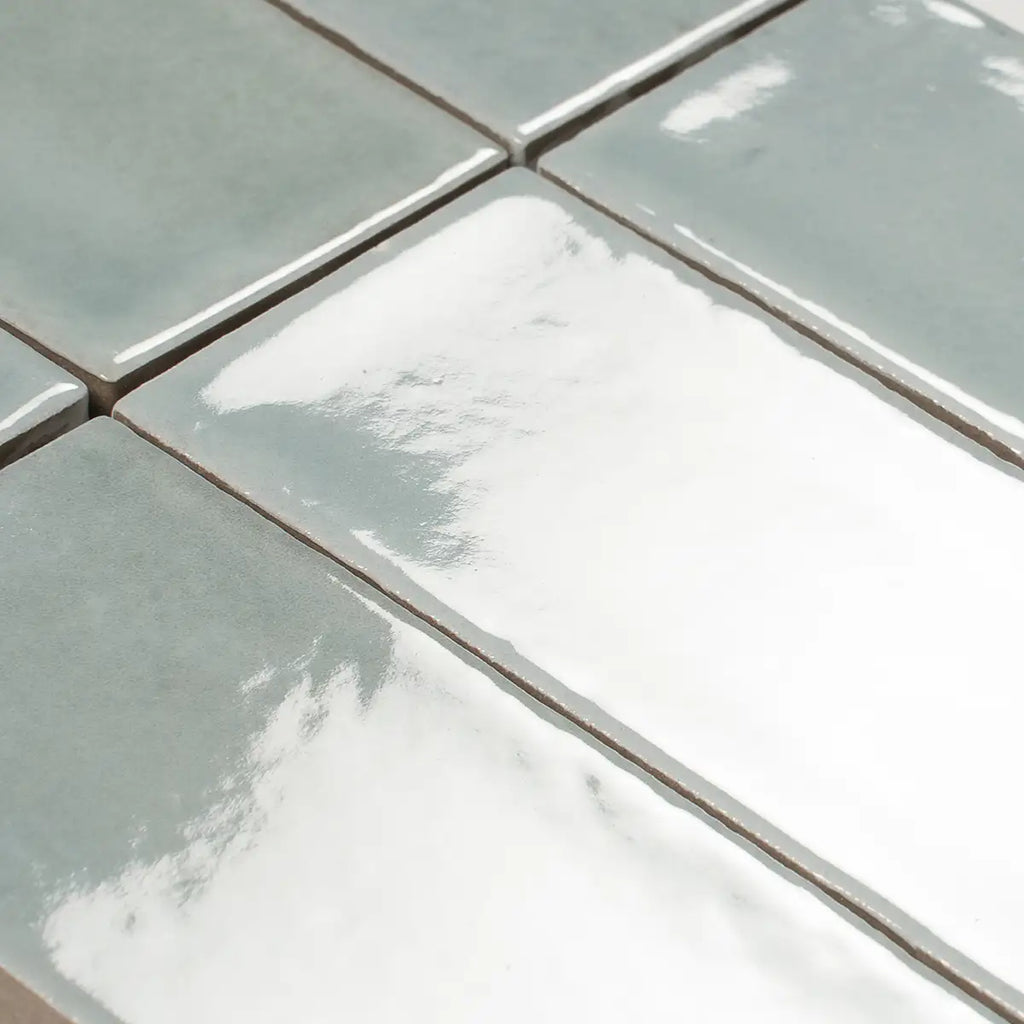 Calta Blue Gloss Porcelain Subway Tile 2x6 | Tile Club