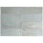 Calta Blue Gloss Porcelain Subway Tile 2x6 | Tile Club