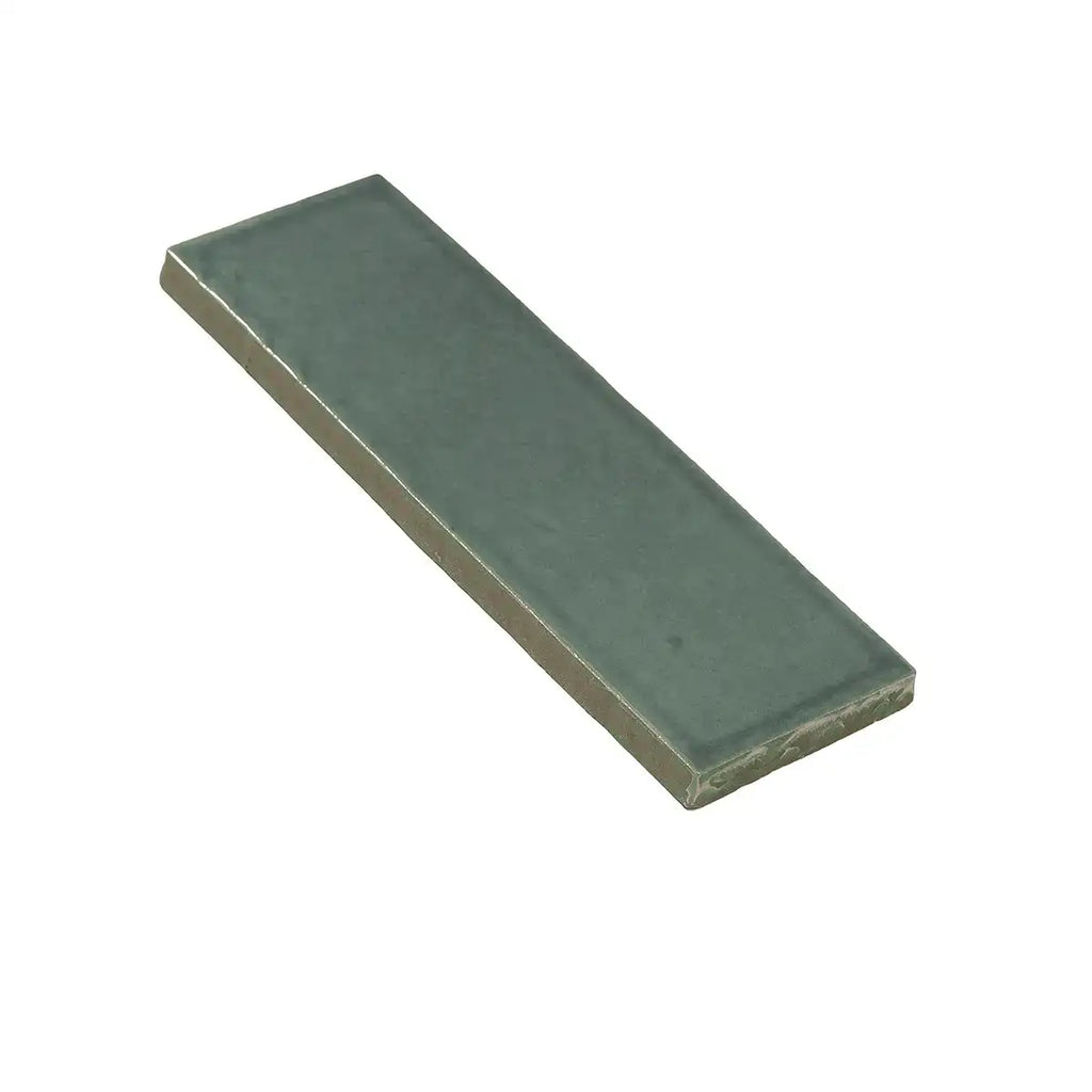 Calta Teal Gloss Porcelain Subway Tile 2x6 | Tile Club