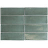 Calta Teal Gloss Porcelain Subway Tile 2x6
