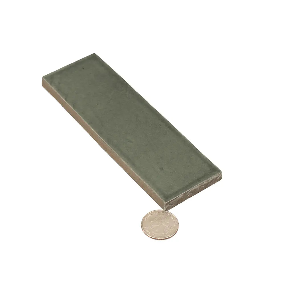 Calta Teal Gloss Porcelain Subway Tile 2x6 | Tile Club