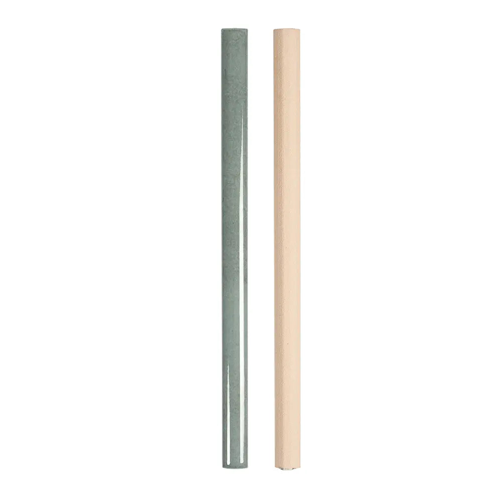 Calta Teal Gloss Porcelain Pencil Trim | Tile Club