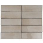 Calta Latte Gloss Porcelain Subway Tile 2x6