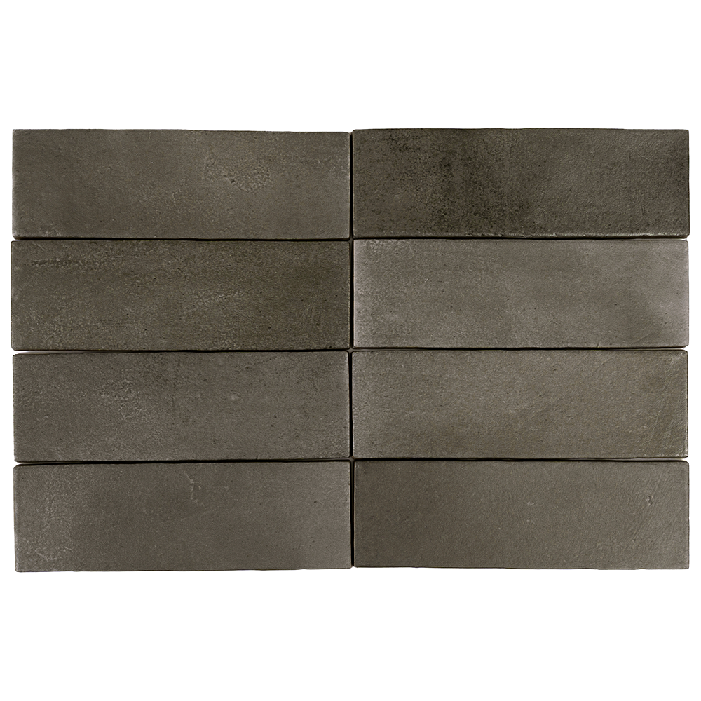 Calta Charcoal Gray Matte Porcelain Subway Tile 2x6 | Tile Club