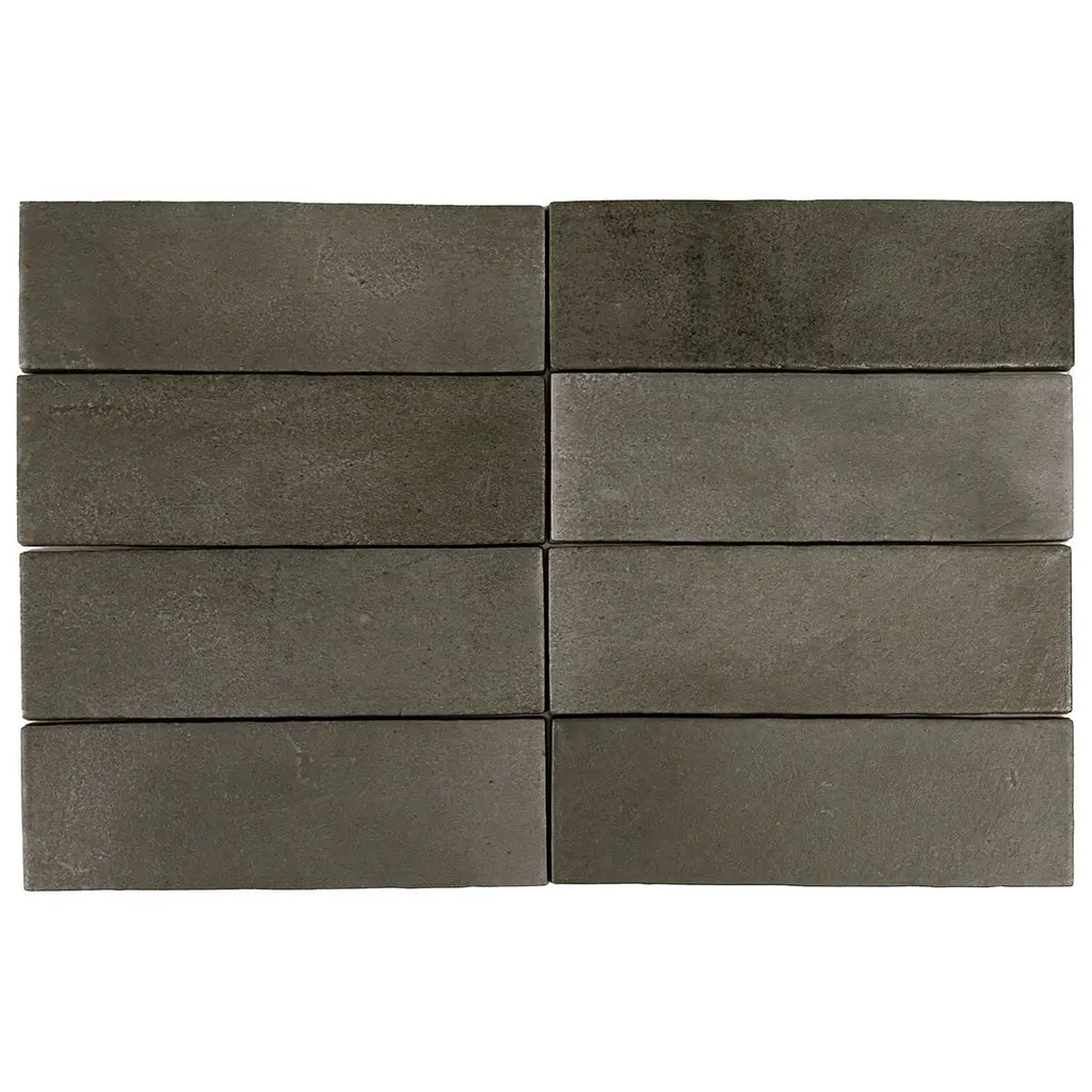 Calta Charcoal Gray Matte Porcelain Subway Tile 2x6 | Tile Club