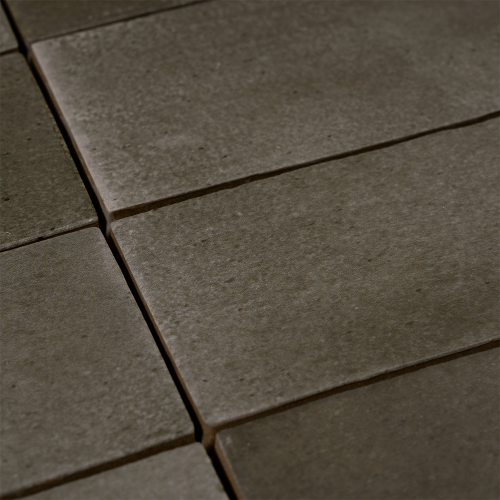 Calta Charcoal Gray Matte Porcelain Subway Tile 2x6 | Tile Club