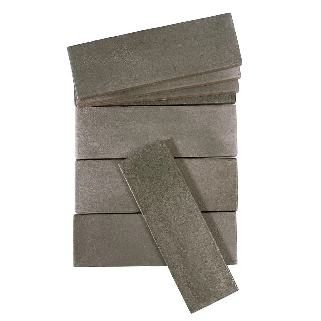 Calta Charcoal Gray Matte Porcelain Subway Tile 2x6 | Tile Club