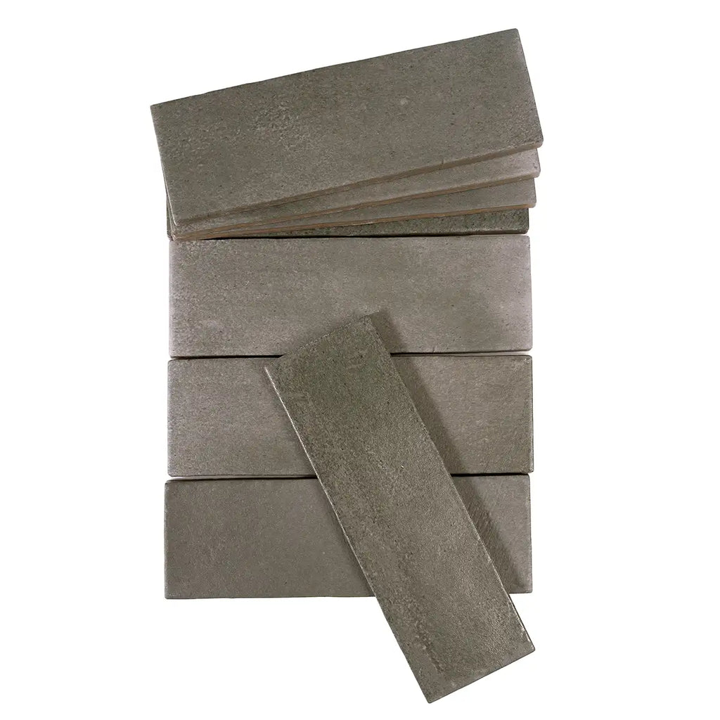 Calta Charcoal Gray Matte Porcelain Subway Tile 2x6 | Tile Club