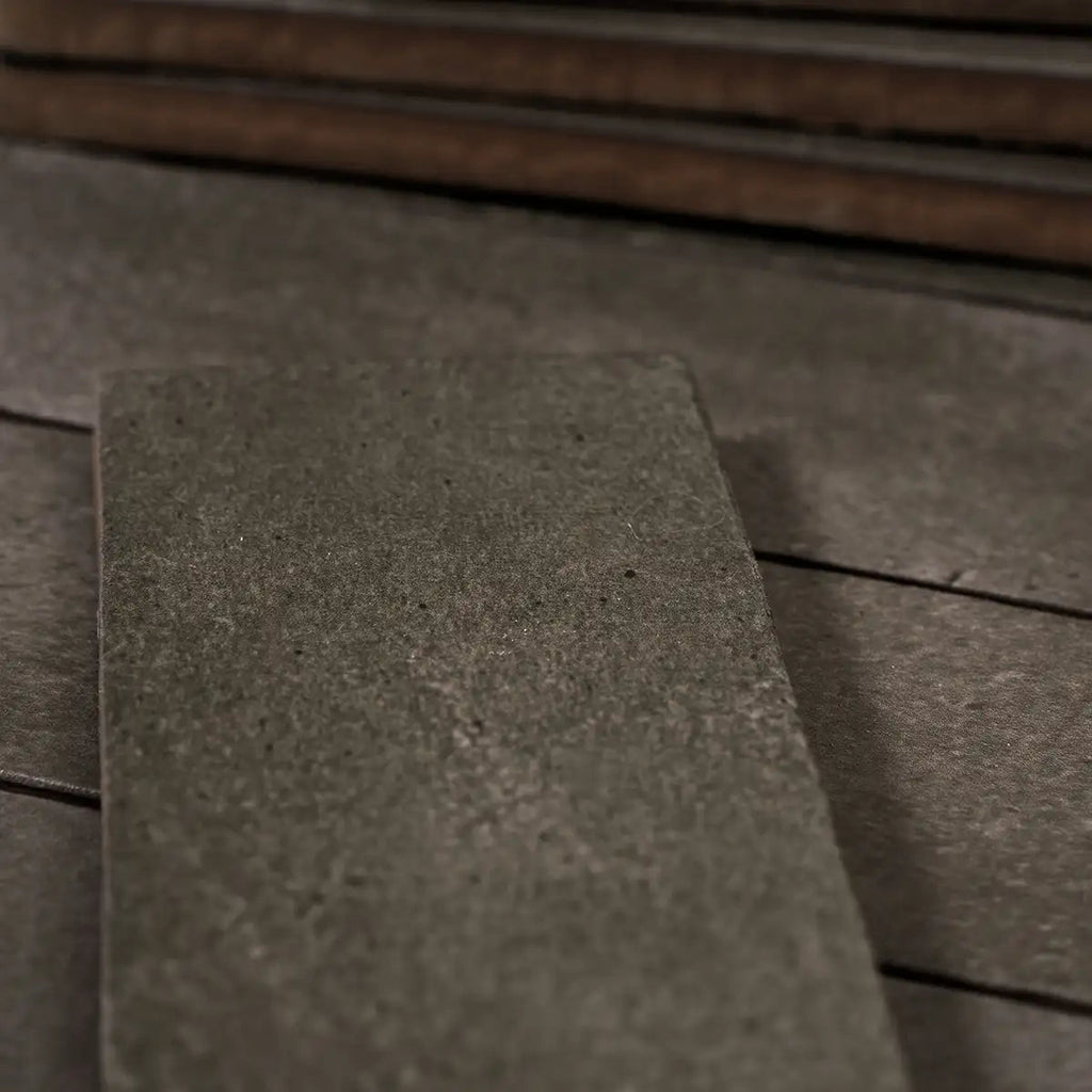 Calta Charcoal Gray Matte Porcelain Subway Tile 2x6 | Tile Club
