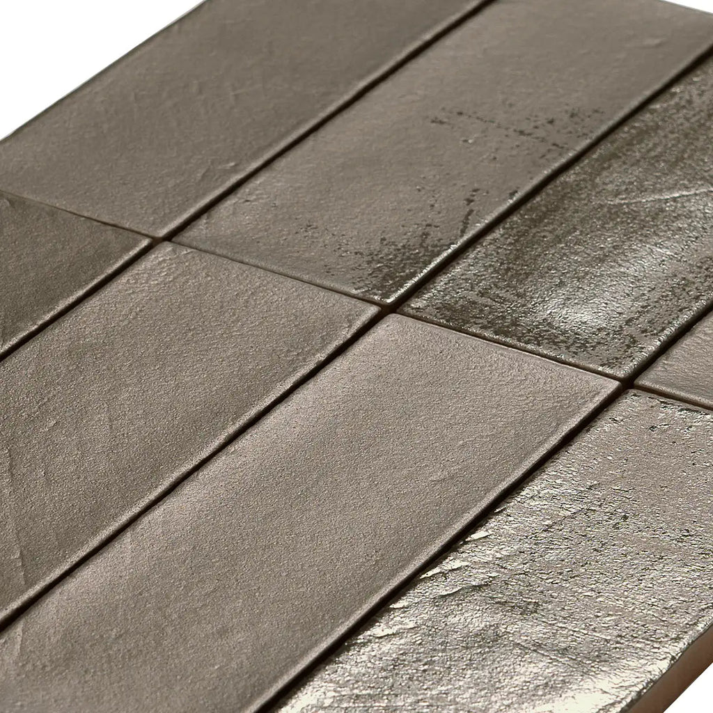 Calta Charcoal Gray Matte Porcelain Subway Tile 2x6 | Tile Club