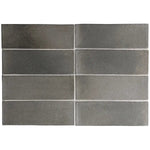 Calta Charcoal Gray Matte Porcelain Subway Tile 2x6 | Tile Club