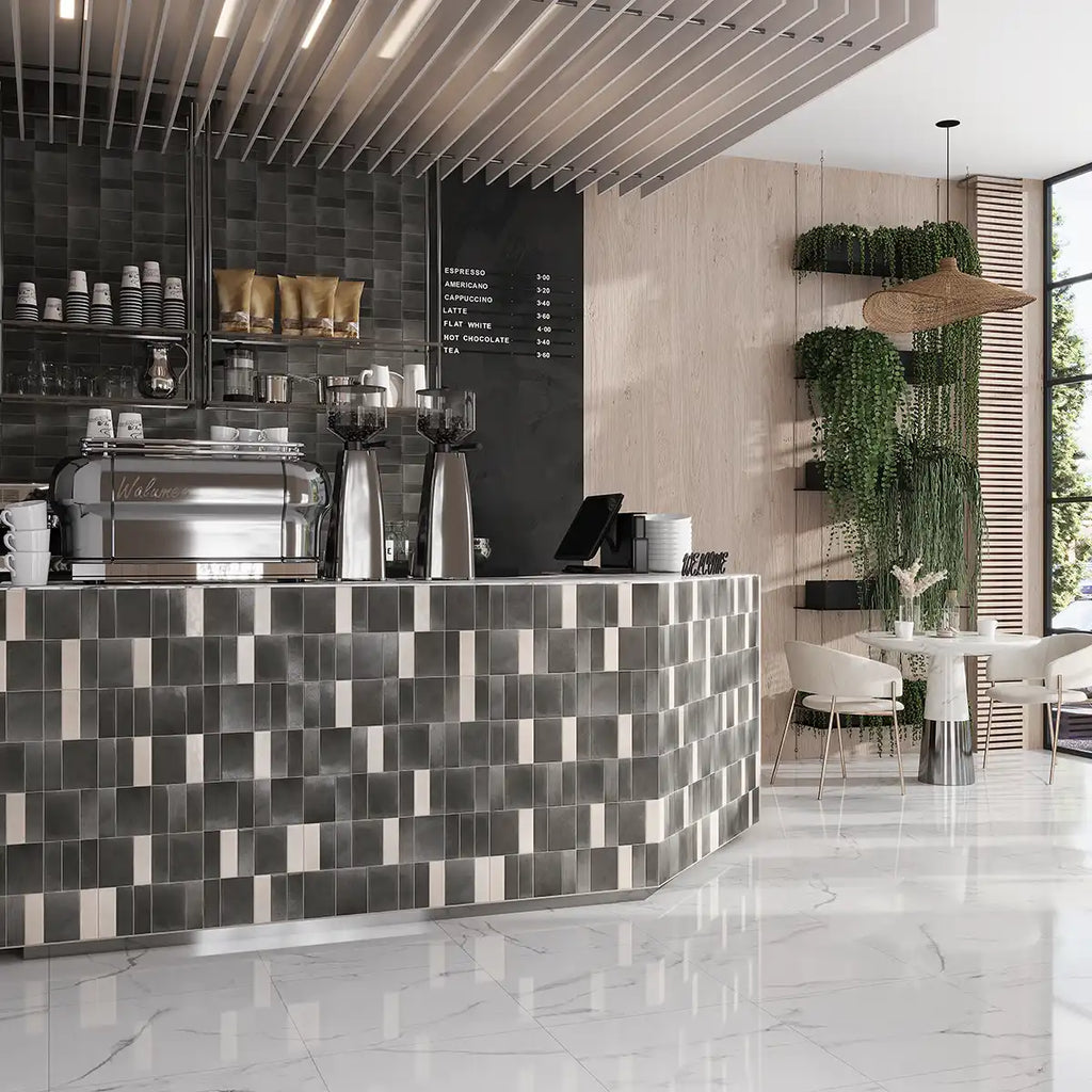 Calta Charcoal Gray Matte Porcelain Tile 4x6 | Tile Club