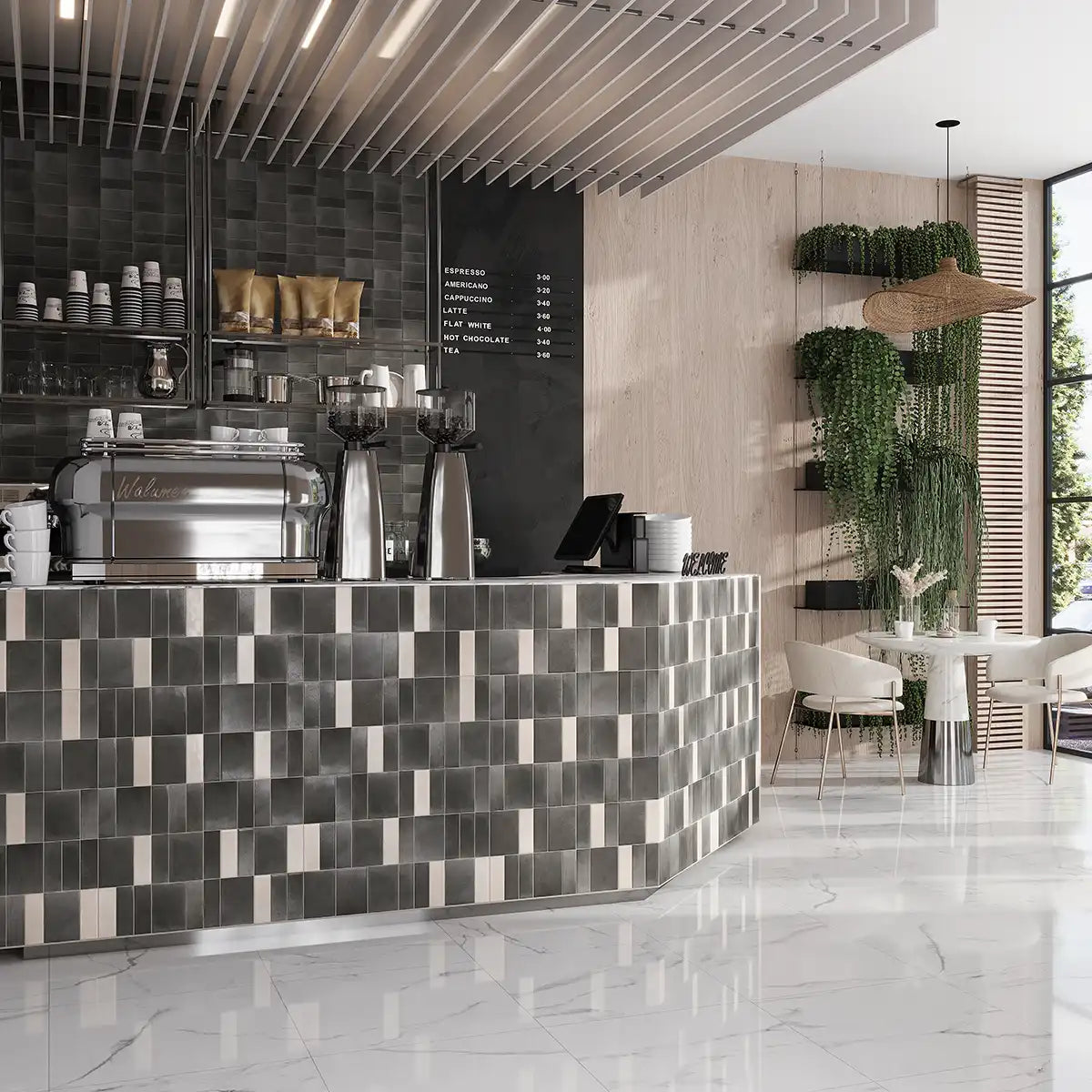 Calta Charcoal Gray Matte Porcelain Tile 4x6 | Tile Club