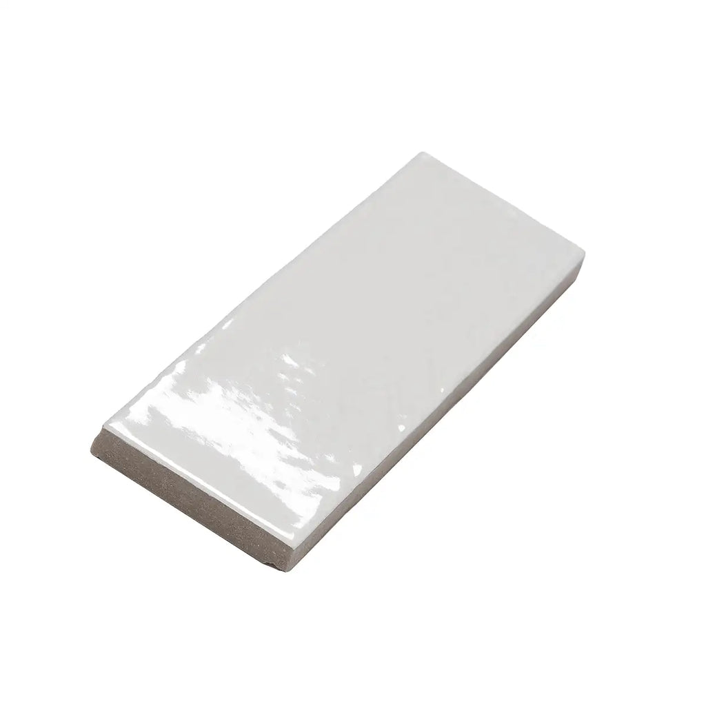 Calta White Gloss Porcelain Subway Tile 2x6