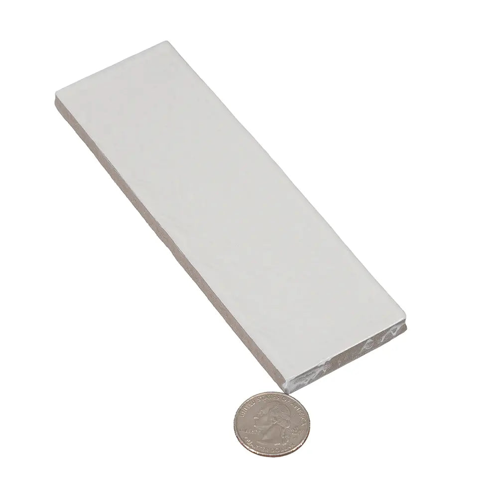 Calta White Gloss Porcelain Subway Tile 2x6 | Tile Club