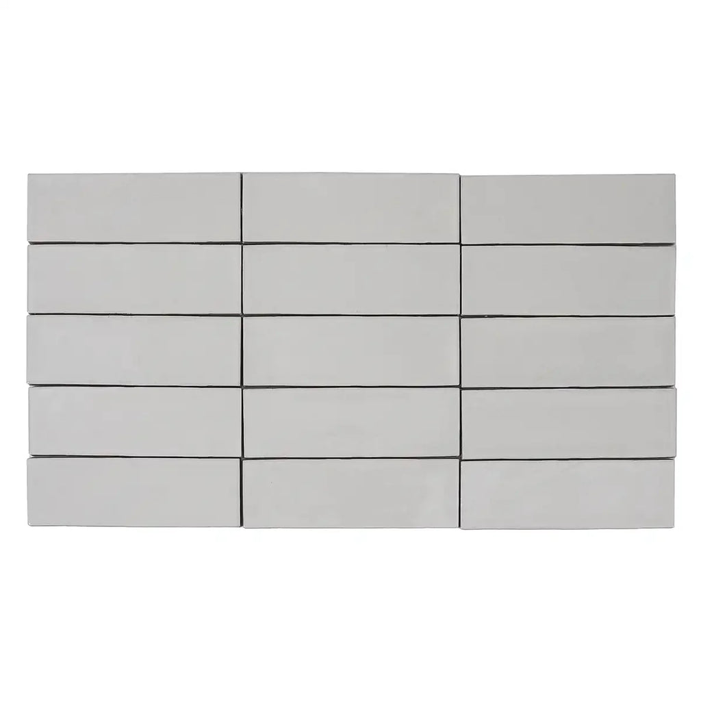 Calta White Gloss Porcelain Subway Tile 2x6 | Tile Club