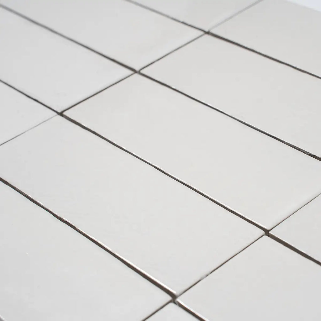 Calta White Gloss Porcelain Subway Tile 2x6