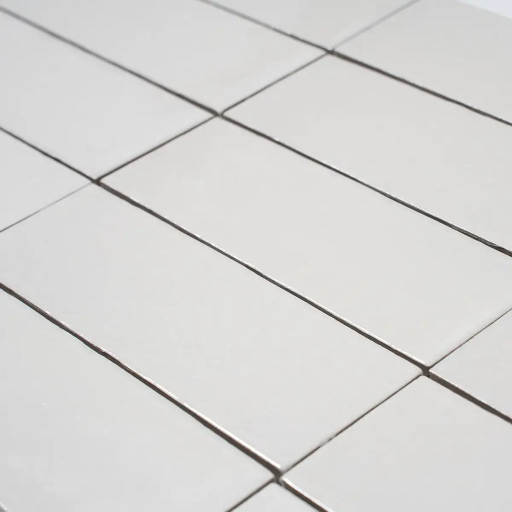 Calta White Gloss Porcelain Subway Tile 2x6 | Tile Club