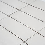Calta White Gloss Porcelain Subway Tile 2x6 | Tile Club