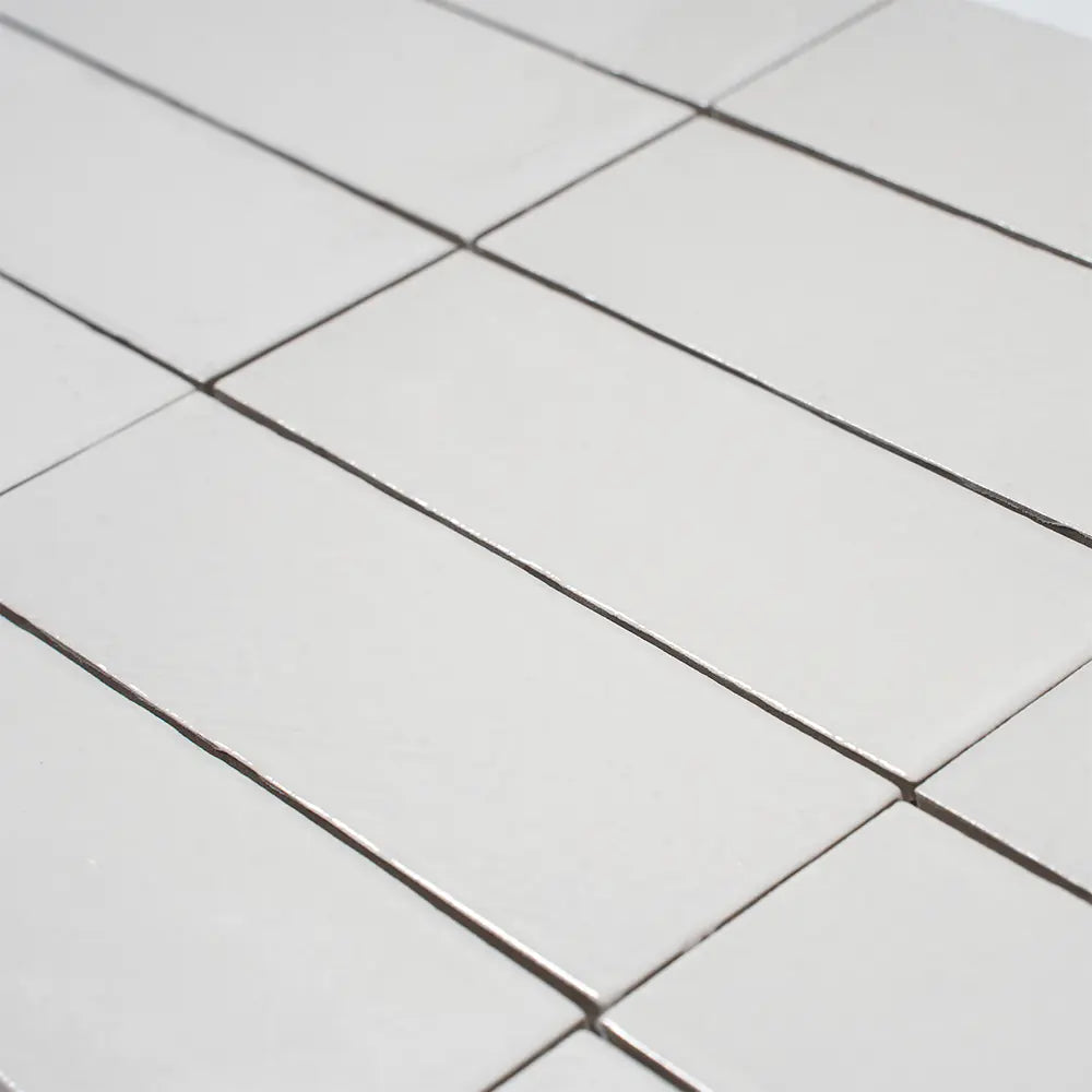 Calta White Gloss Porcelain Subway Tile 2x6 | Tile Club