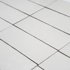 Calta White Gloss Porcelain Subway Tile 2x6 | Tile Club