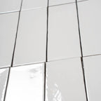 Calta White Gloss Porcelain Subway Tile 2x6 | Tile Club