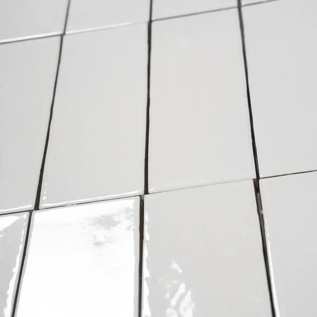 Calta White Gloss Porcelain Subway Tile 2x6 | Tile Club