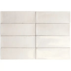 Calta White Gloss Porcelain Subway Tile 2x6 | Tile Club