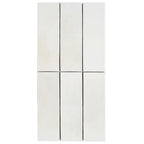Calta White Matte Porcelain Subway Tile 2x6 | Tile Club