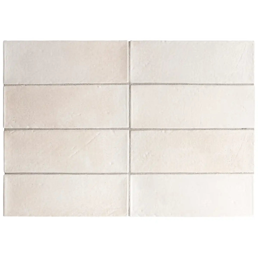 Calta White Matte Porcelain Subway Tile 2x6 | Tile Club