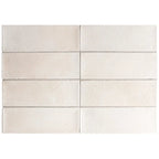 Calta White Matte Porcelain Subway Tile 2x6 | Tile Club