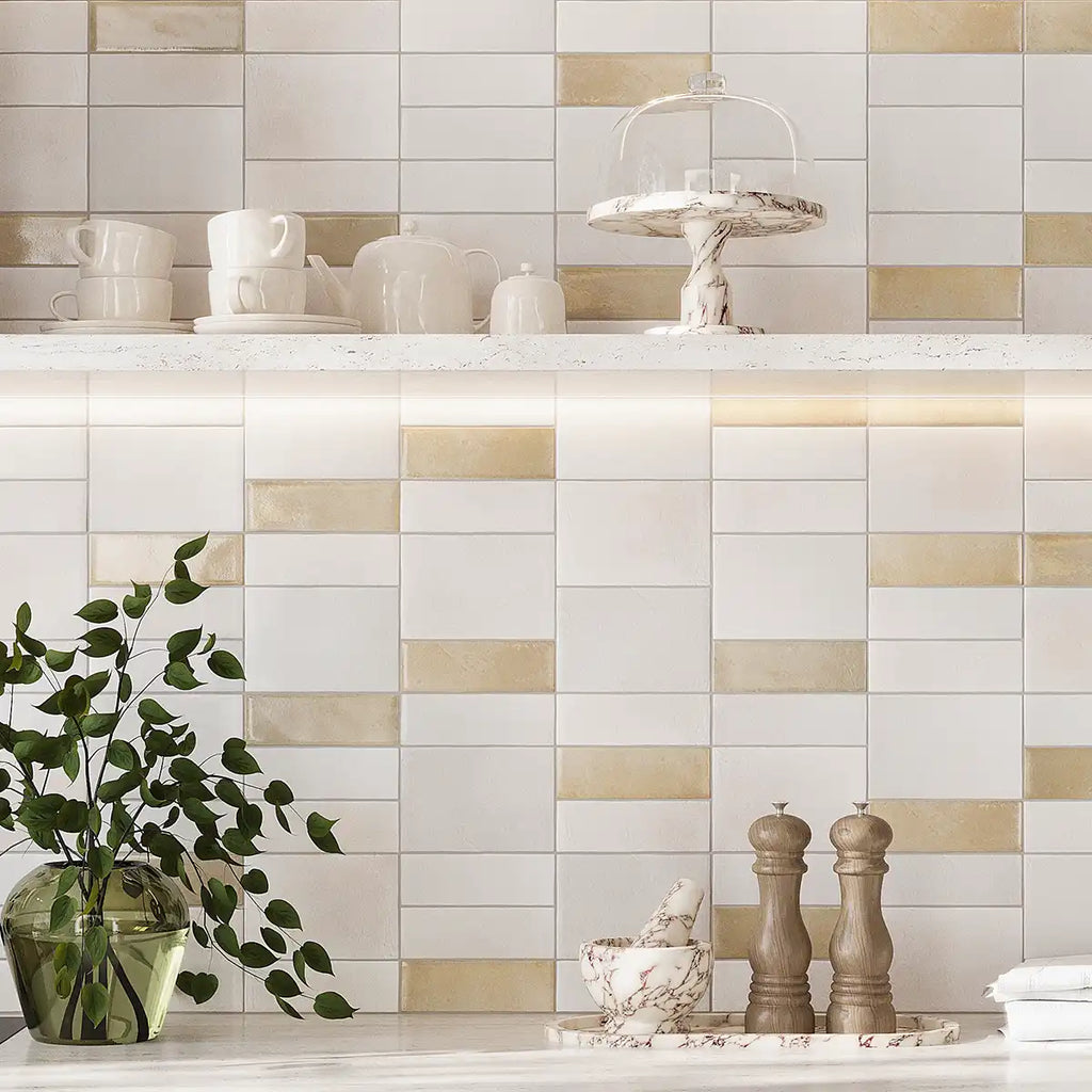 Calta White Matte Porcelain Tile 4x6