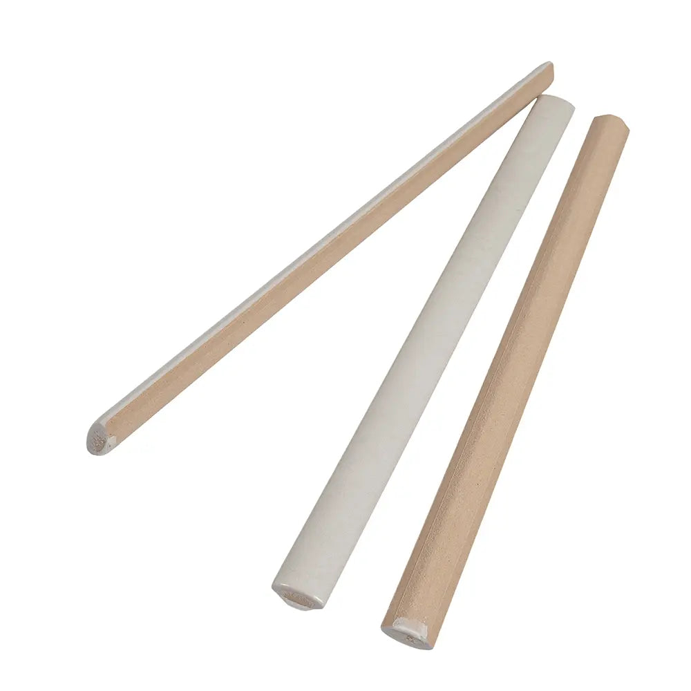 Calta White Gloss Porcelain Pencil Trim | Tile Club