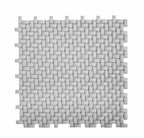 Dark Grey Recycled Glass Basket Weave Mosaic Tile | Tile Club