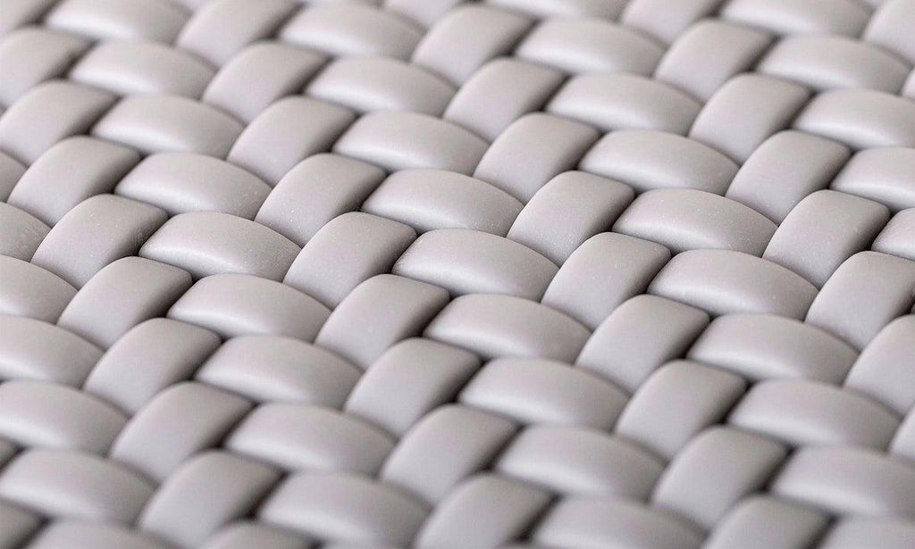 Dark Grey Recycled Glass Basket Weave Mosaic Tile | Tile Club