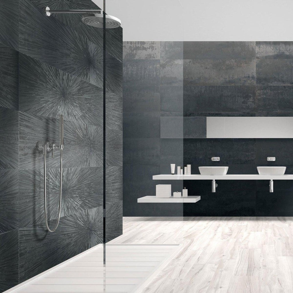 Ionic Steel Decor Impact Rectified Porcelain Tile