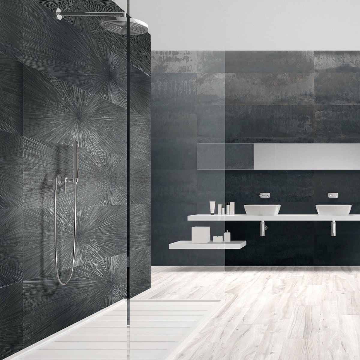 Ionic Steel Decor Impact Rectified Porcelain Tile