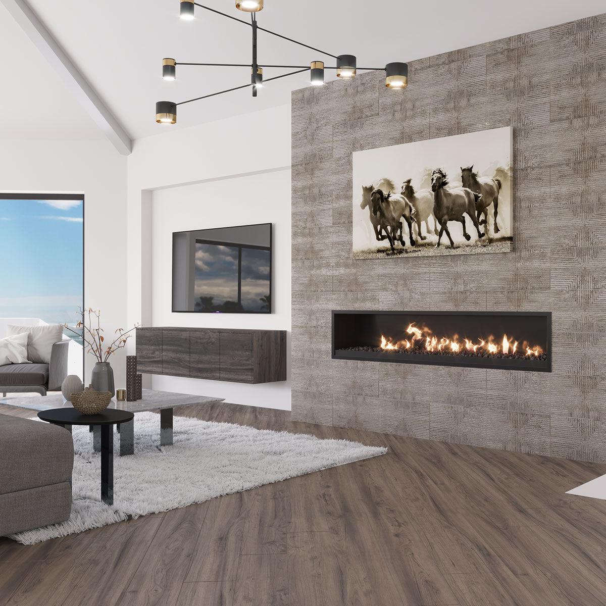 Decor Sospiro Smoke Ceramic Tile 12x40 | Tile Club