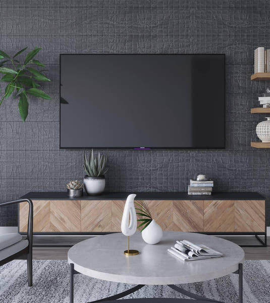 Slatestone Decor Textures Black Porcelain 11 8" x 47 3" | Tile Club