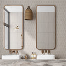 Denali Beige Concrete Look Ceramic Mosaic Tile | Tile Club