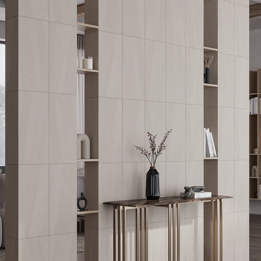 Denali Beige Concrete Look Porcelain Tile 12" x 24" Accent Wall