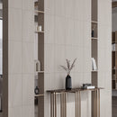 Denali Beige Concrete Look Porcelain Tile 12" x 24" Accent Wall